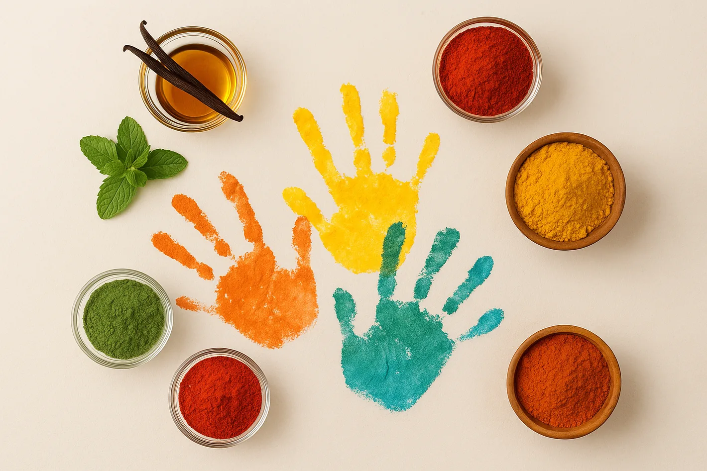 Colorful cosmetic formulation ingredients